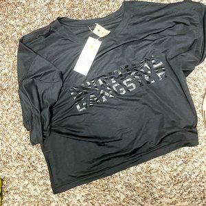 Black Spiritual Gangster Crop Top New With Tags